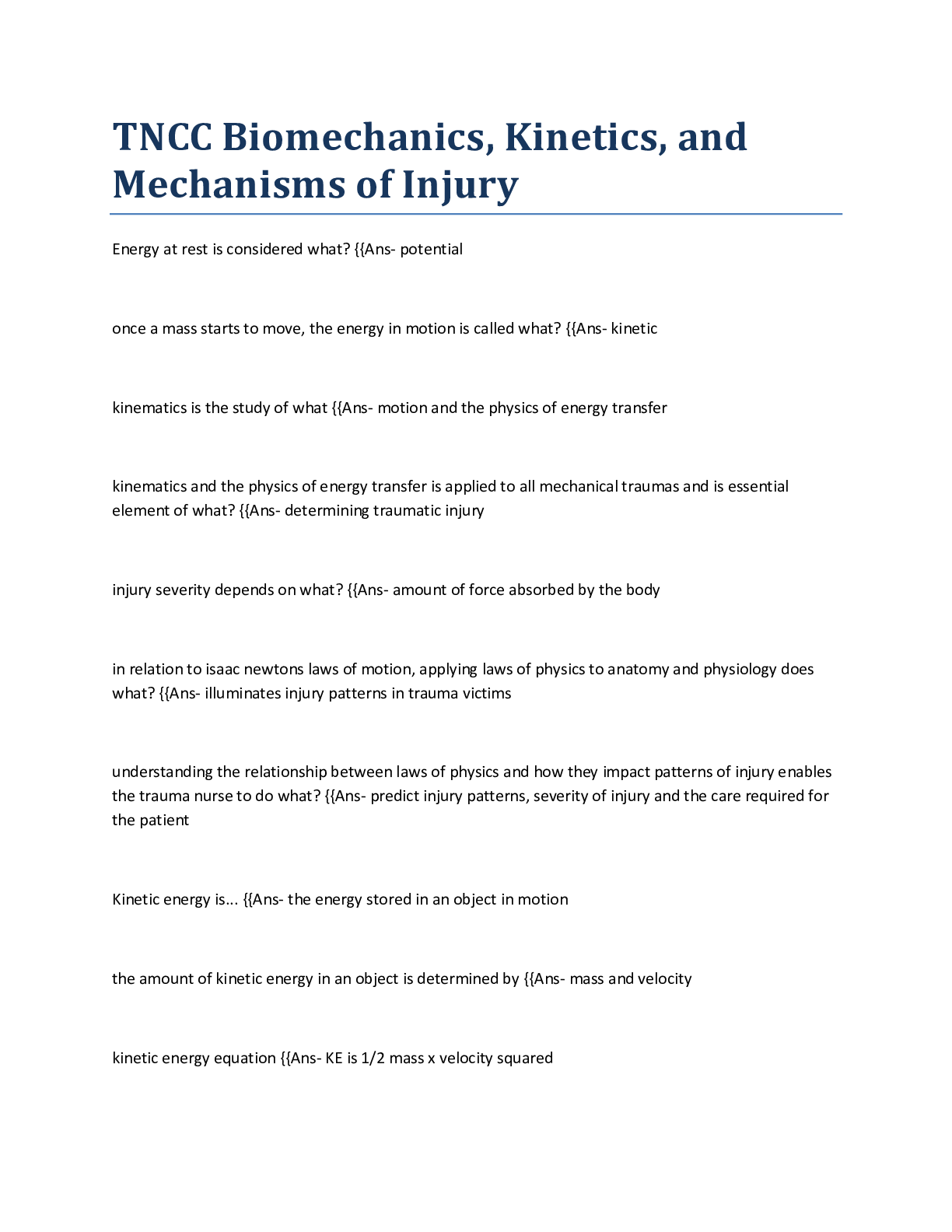 Preview image for TNCC Biomechanics, Kinetics, and Mechanisms of Injury